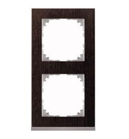 Merten Rahmen M-Pure MEG40203671 2f. Wenge/aluminium Decor
