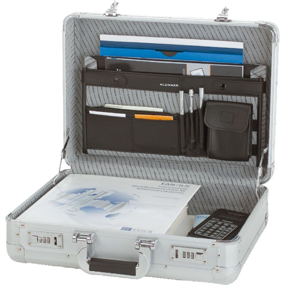ALUMAXX Aktenkoffer TAURUS Aluminium silber 46,0 x 16,0 x 34,0 cm