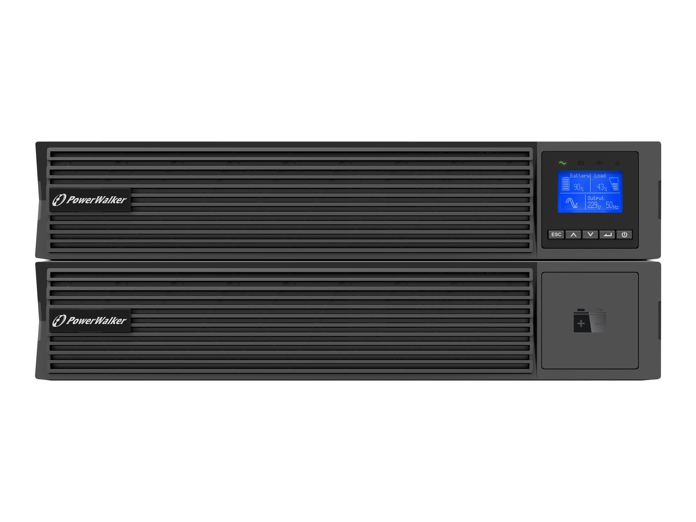 POWERWALKER VFI 1500 ICR IoT 1500VA/ 1500W Online USV Tower/Rack Doppelwandler SNMP Slot Cloud Monitoring App