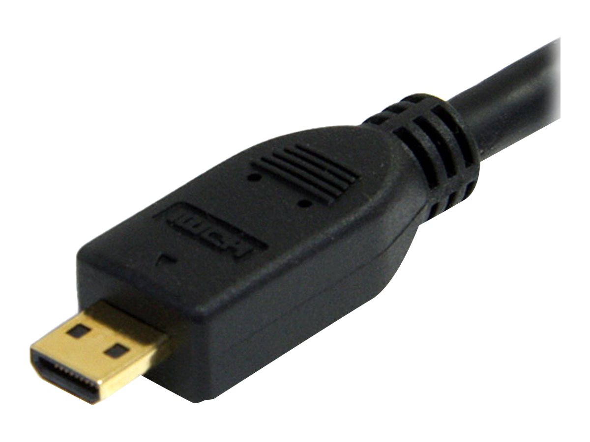 STARTECHCOM 05m High Speed HDMI Cable with Ethernet HDMI to HDMI Micro MM
