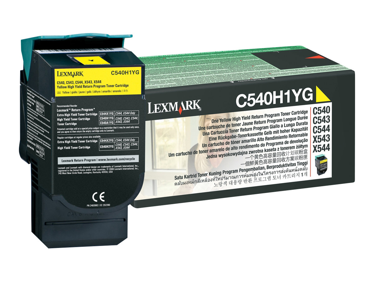C540H1YG LEXMARK C54x/X54x Toner yellow C540H1YG LEXMARK C54x/X54x Toner yellow