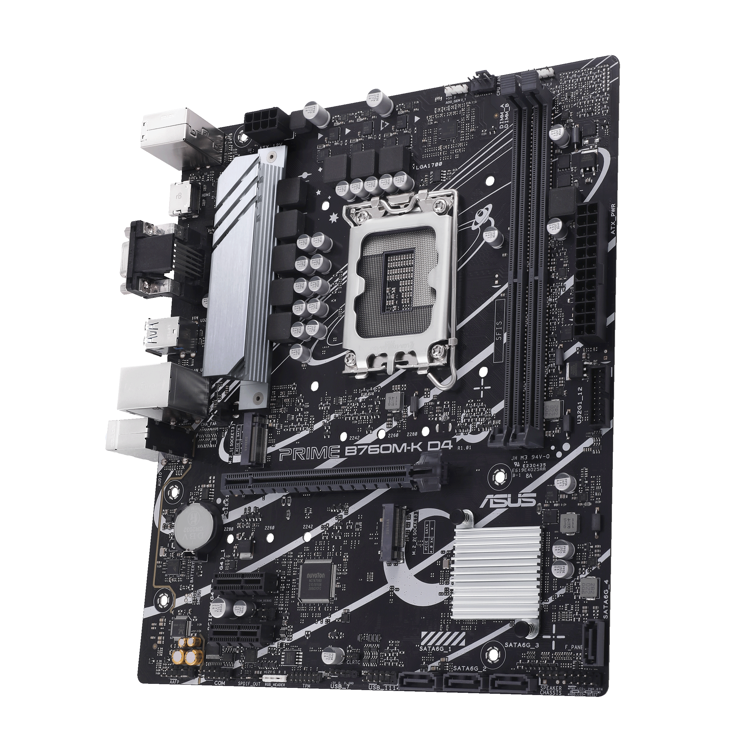 ASUS PRIME B760MK D4 LGA1700 microATX MB 2xDDR4 4xSATA 2xM2 1xDSub 1xHDMI 20