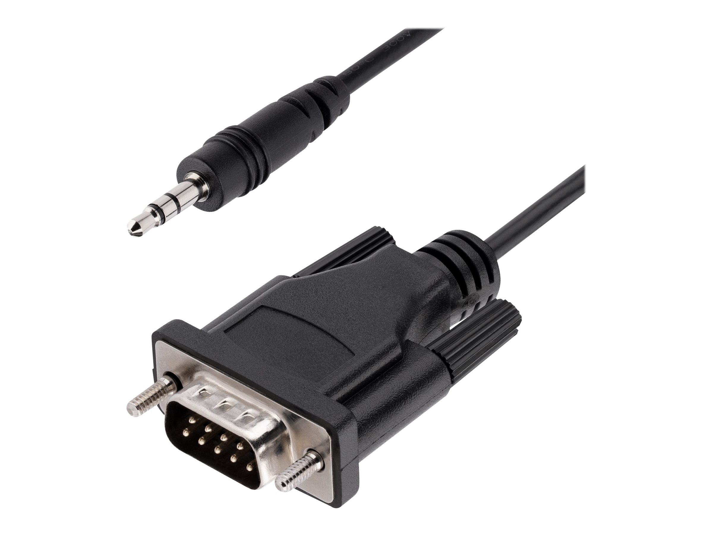 STARTECH.COM 3ft 1m DB9 to 3.5mm Serial Cable for Serial Device Configuration RS232 DB9 Male to 3.5mm for Calibrating via Audio Jack