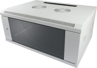 ALLNET Netzwerkschrank 19 12HE 1teilig T450mm Lichtgrau SMCSerie