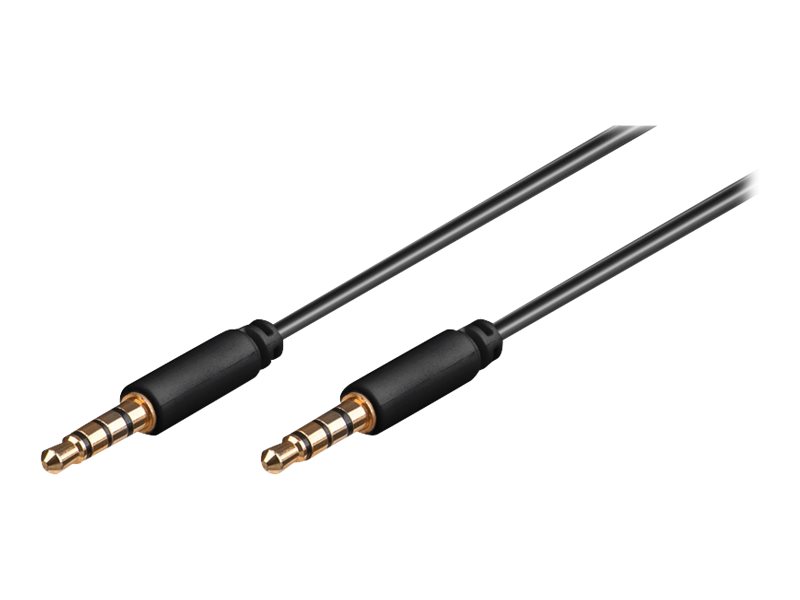 goobay 3,5 mm Klinkenkabel 2,0 m schwarz, 1 St