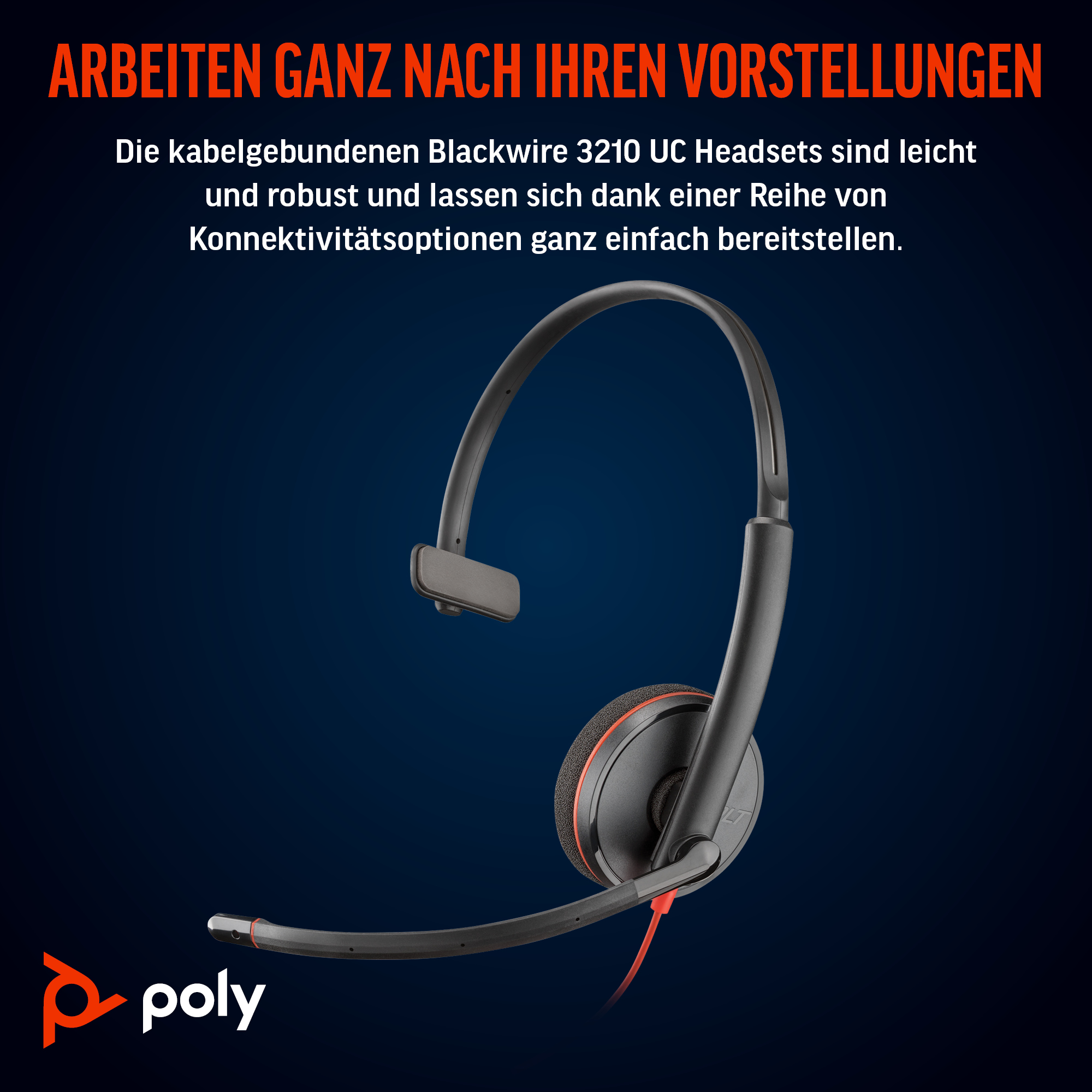 8X2J8A6 POLY BW3210 Headset bulk Kabel