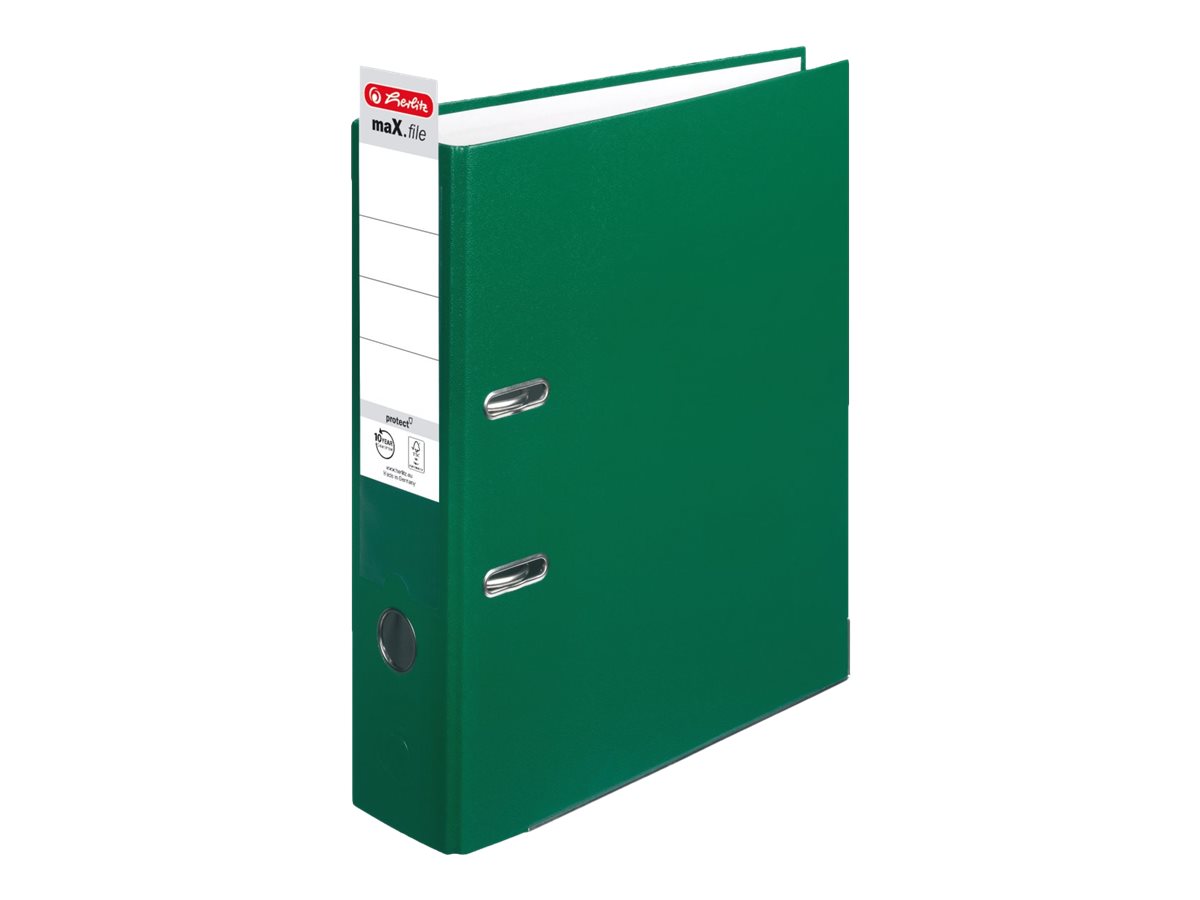 herlitz maX.file protect Ordner gruen Kunststoff 8,0 cm DIN A4