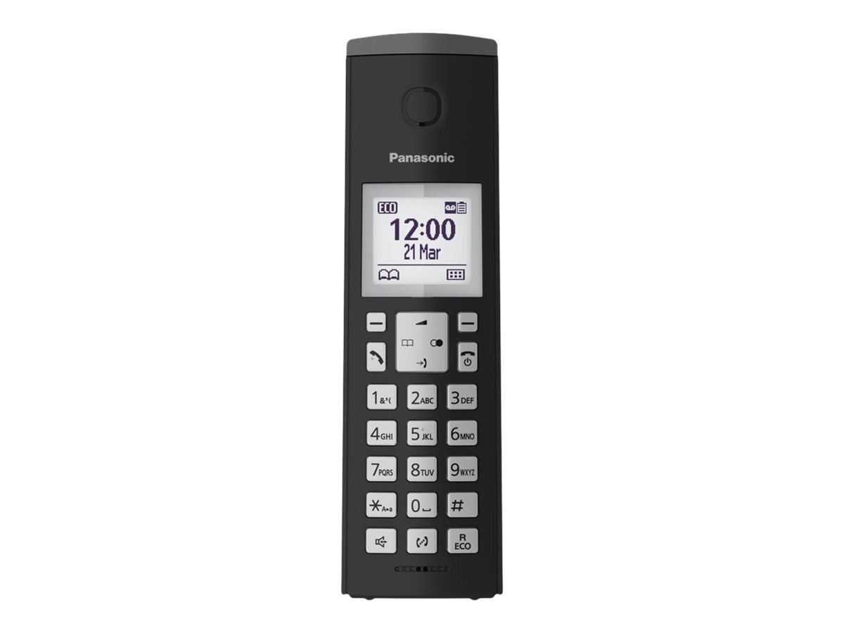 Panasonic KX-TGK220GM Schnurloses Telefon mit Anrufbeantworter schwarz-matt