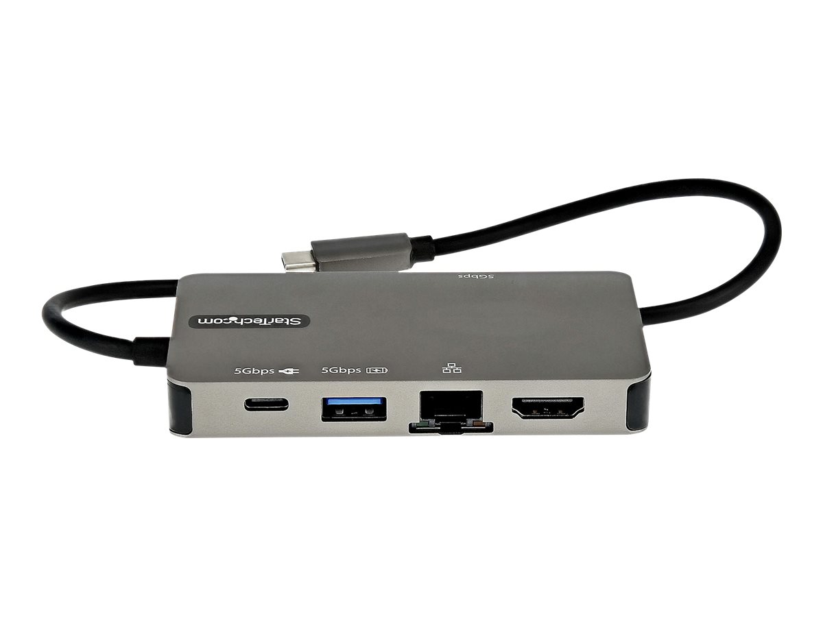 STARTECH.COM USB-C Multiport Adapter - USB-C auf 4K HDMI oder VGA Mini Dock 100W PD Passthrough 3x USB 3.0 GbE 30cm Kabel STARTECH.COM USB-C Multiport Adapter - USB-C auf 4K HDMI oder VGA Mini Dock 100W PD Passthrough 3x USB 3.0 GbE 30cm Kabel