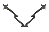 BakkerElkhuizen BE Flexible Dual Monitorarm Black