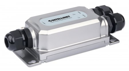 INTELLINET Outdoor Gigabit PoE++ Injektor Ein 60 Watt-Port, IEEE 802.3bt-konform IP67 wasserdicht, IK10 vandalismusgeschützt