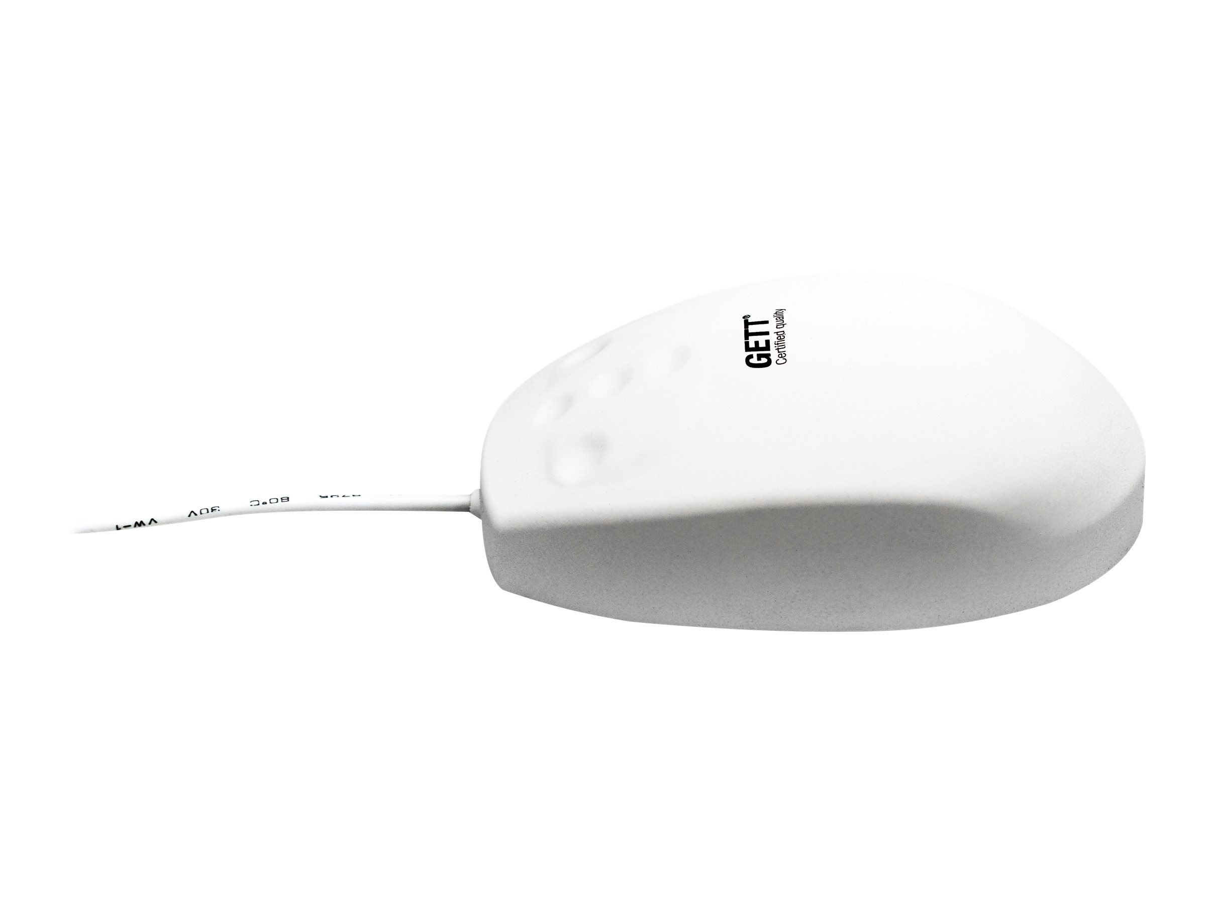 GETT GCQ MED Silikon Maus Scroll Laser IP68 wasserdicht desinfizierbar laseroptisch USB Farbe: weiss
