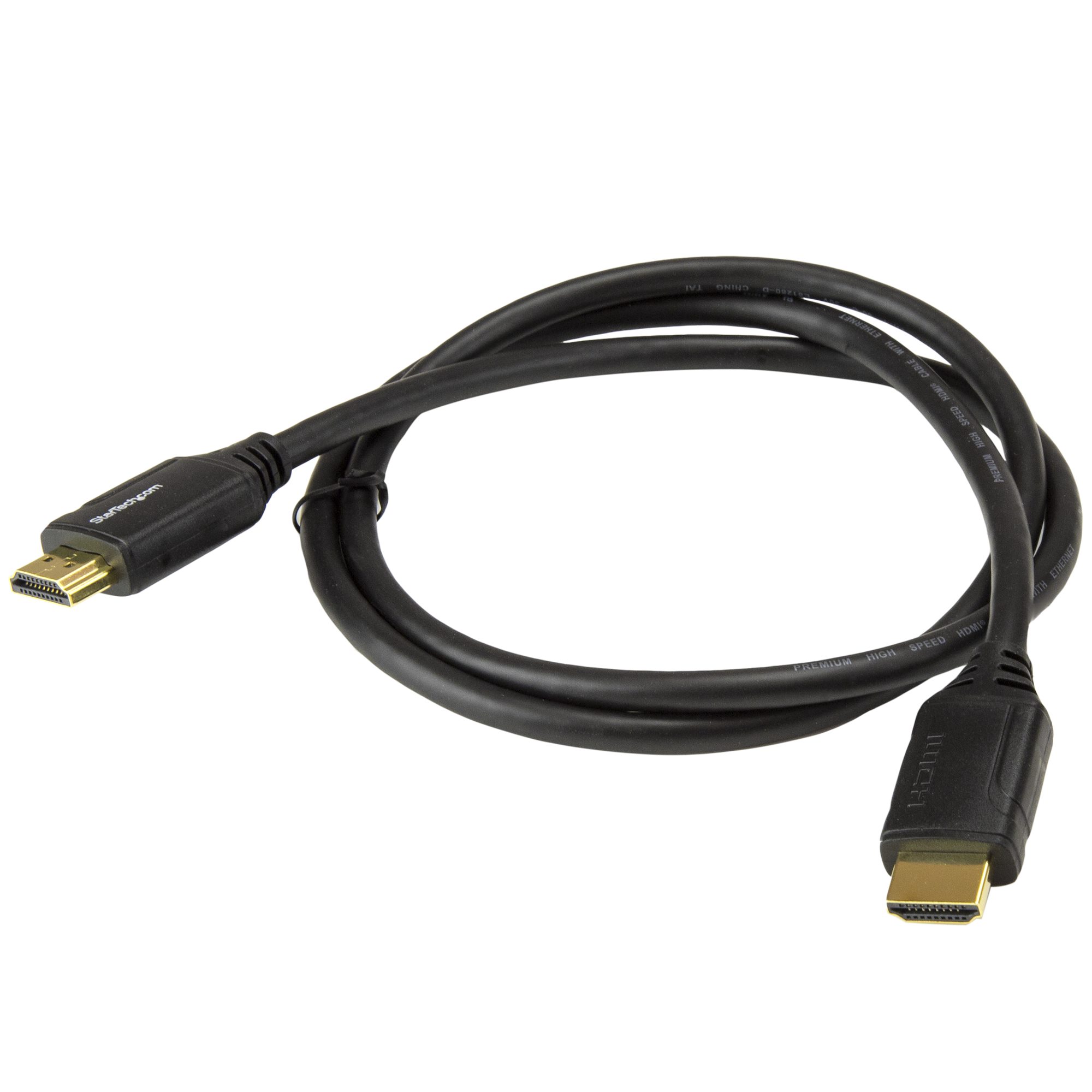 STARTECHCOM Premium High Speed HDMI Kabel mit Ethernet 4K 60Hz HDMI 20 1m