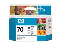 HP 70 original printhead C9470A black and light grey standard capacity 1-pack