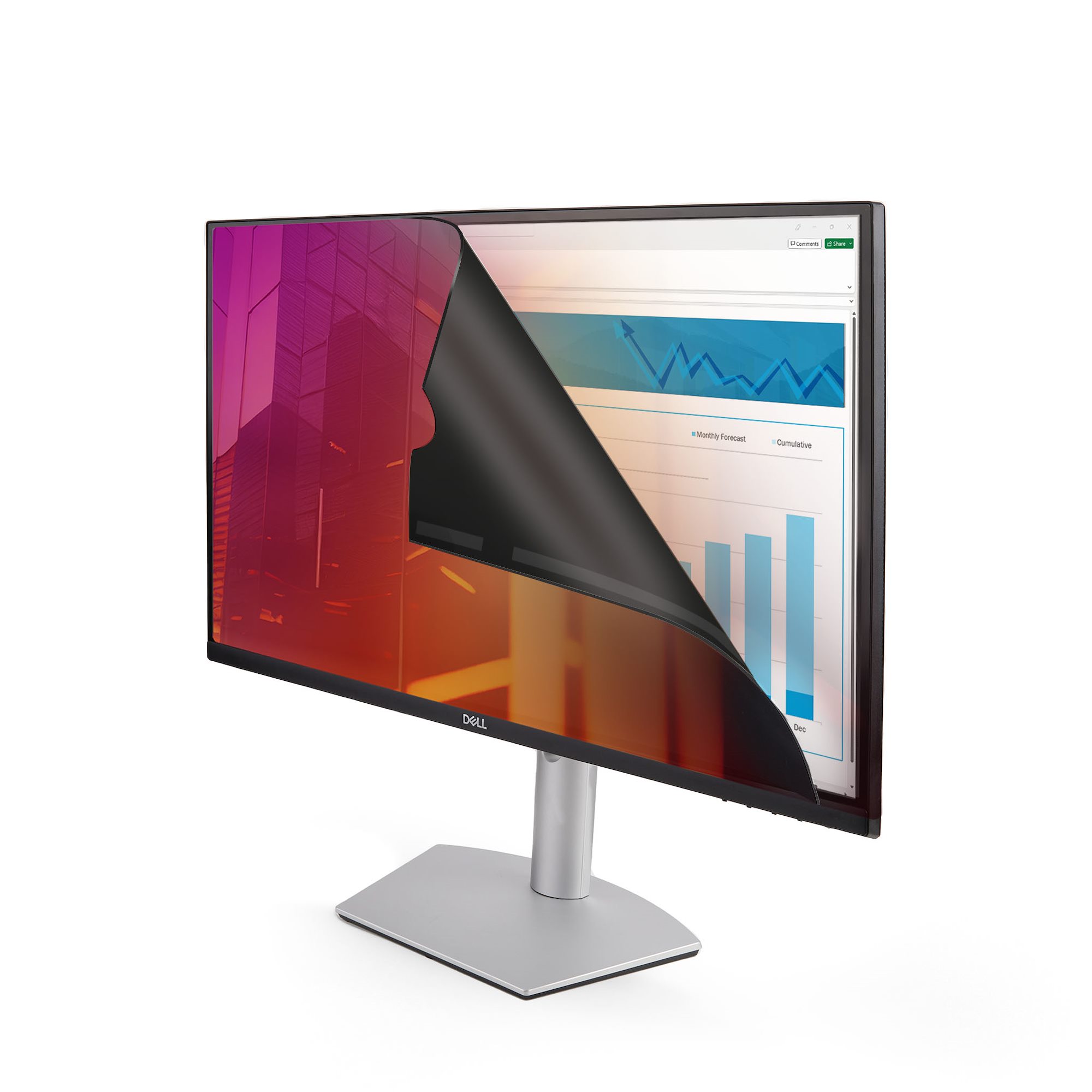 STARTECHCOM 60,45cm 23,8Zoll 169monitor Blickschutz Gold Zweiseitiger Blickschutzfilter mit Erhöhter Privatsphäre 30 Sicht