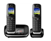 Panasonic KX-TGJ322GB Schnurloses Telefon-Set mit Anrufbeantworter schwarz