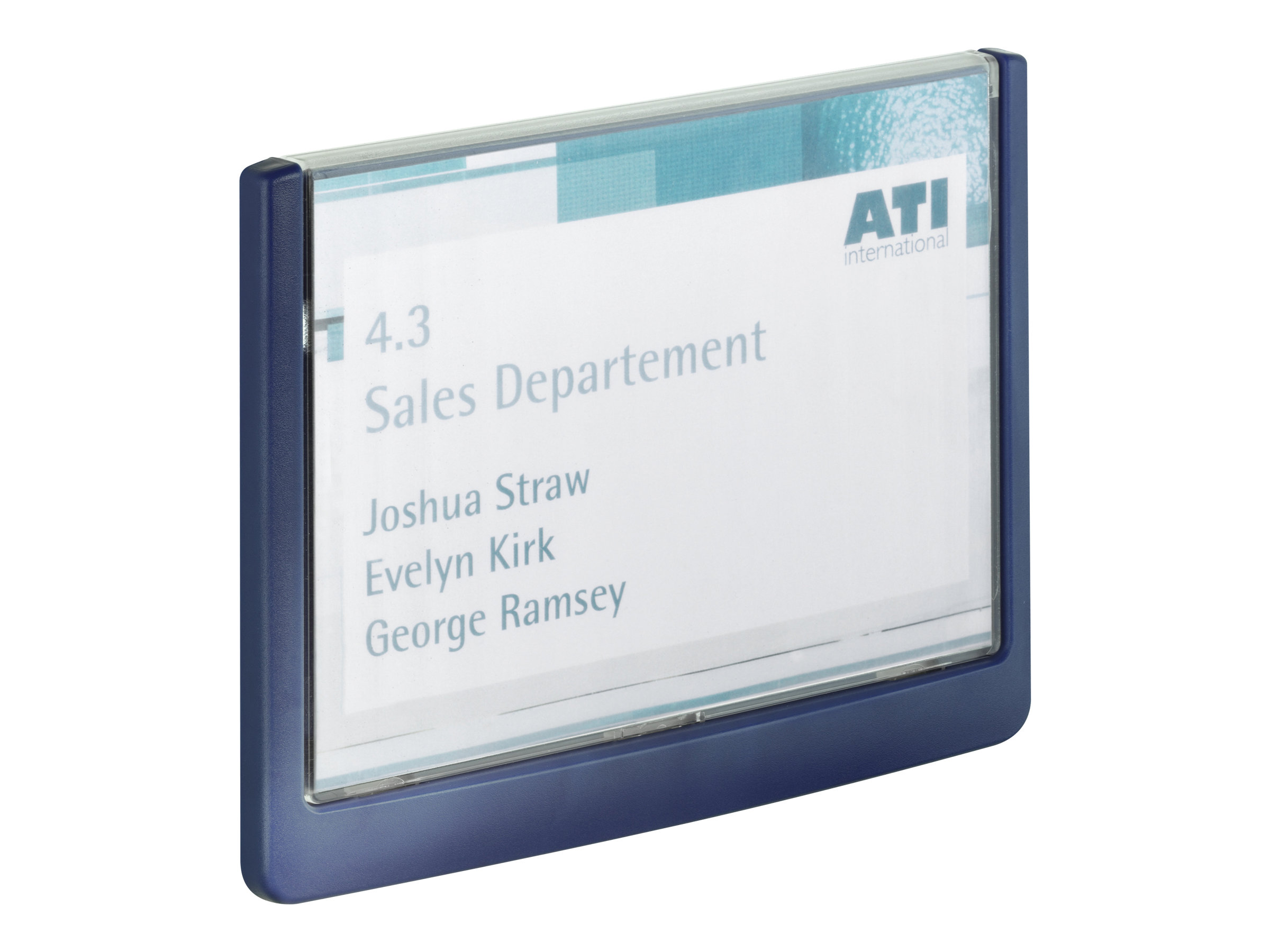 DURABLE Tuerschild CLICK SIGN Kunststoff blau 17,2 x 12,9 cm DURABLE Tuerschild CLICK SIGN Kunststoff blau 17,2 x 12,9 cm