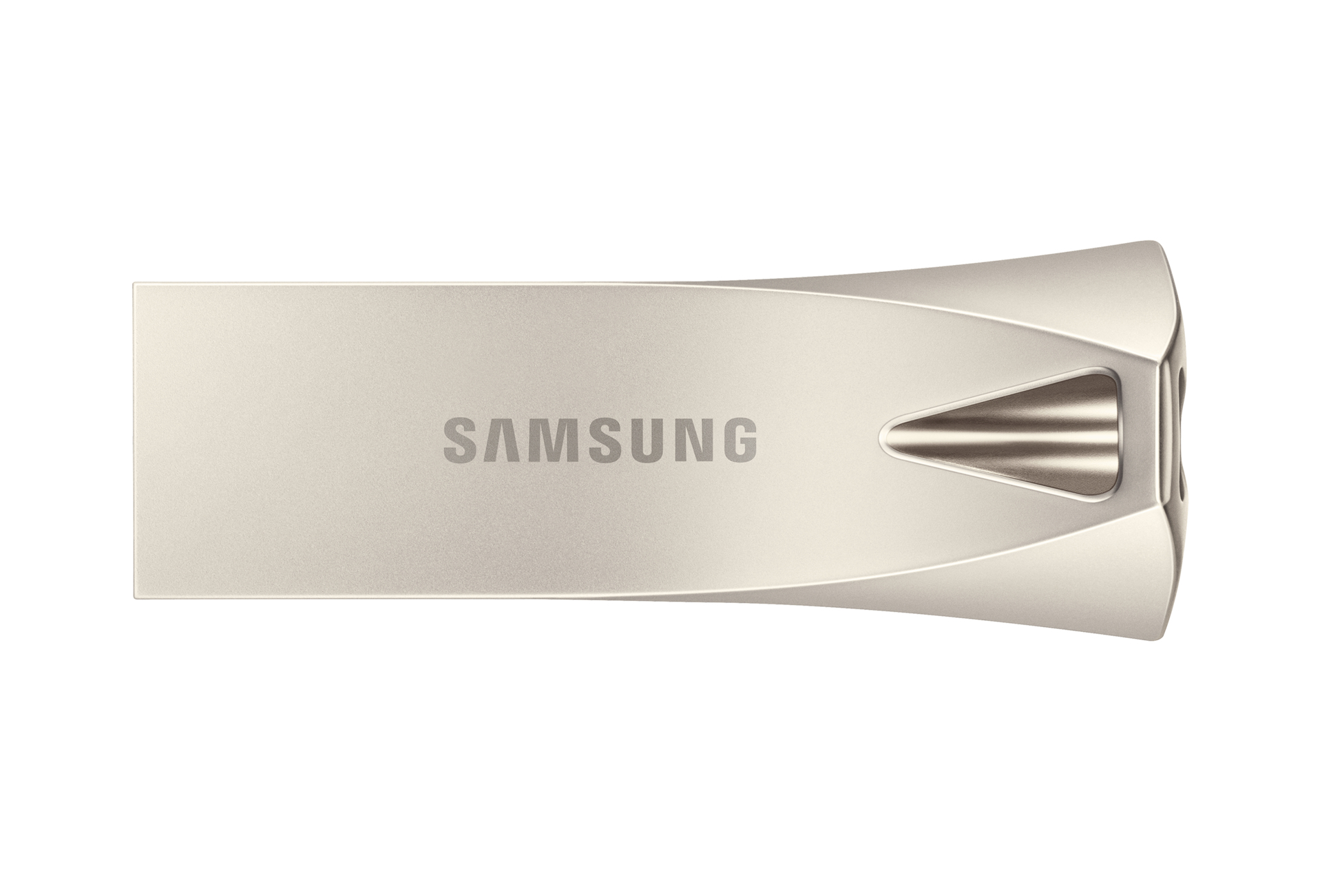 SAMSUNG BAR Plus USB Typ-A 512GB 400 MB/s Lesen 110 MB/s Schreiben USB 3.1 Flash Drive mit Champagne Silver mit Schlüsselring