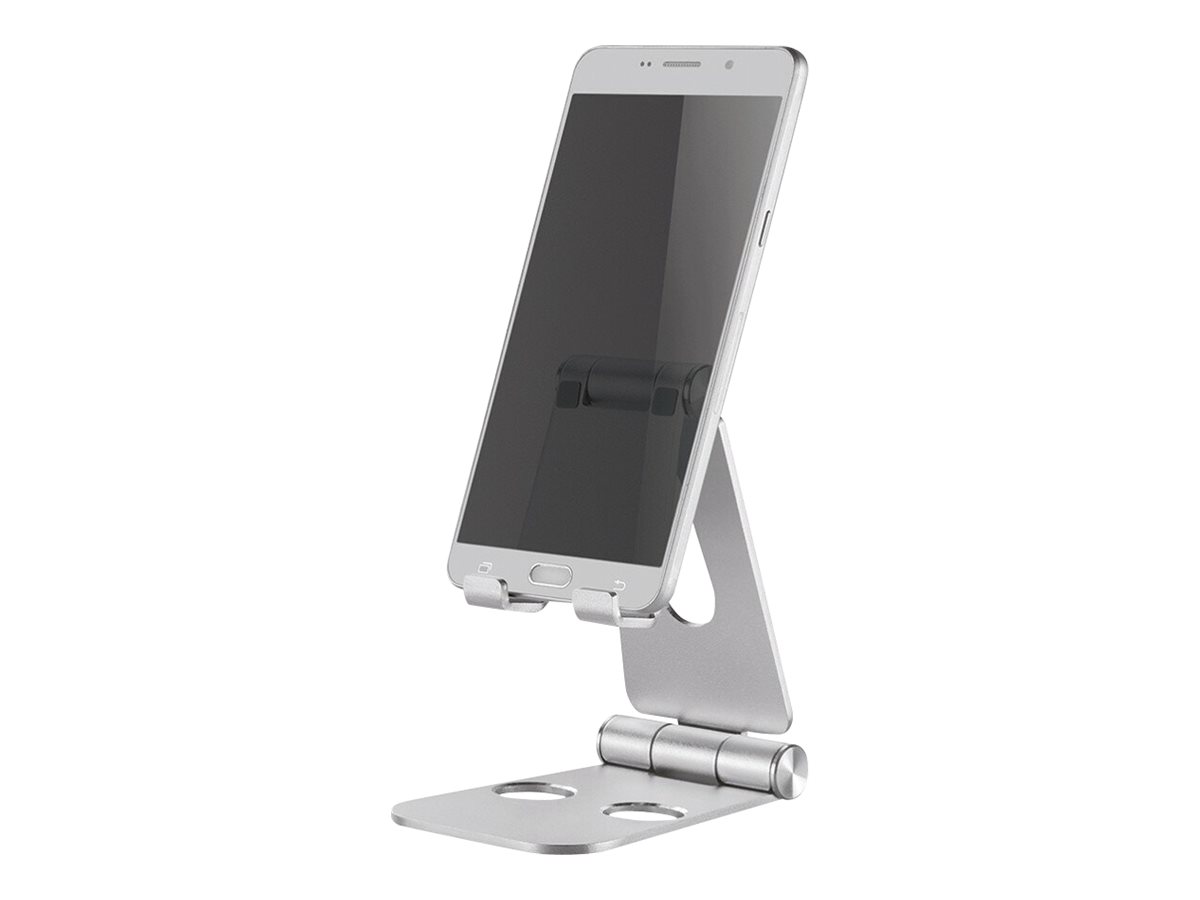 NEOMOUNTS SmartPhone Handy Halter Telefonständer DeskStand bis 18cm 7Zoll klappbar kompakt silber NEOMOUNTS SmartPhone Handy Halter Telefonständer DeskStand bis 18cm 7Zoll klappbar kompakt silber