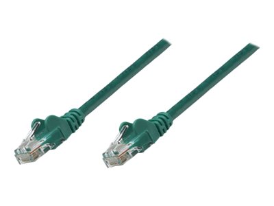 Intellinet Network Patch Cable, Cat6A, 20m, Green, Copper, S/FTP, LSOH / LSZH, PVC, RJ45, Gold Plated Contacts, Snagless, Booted, Polybag - Patch-Kabel (DTE)