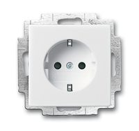 BuschJaeger Steckdoseneinsatz SCHUKO 20 EUCBLI84 studioweiss