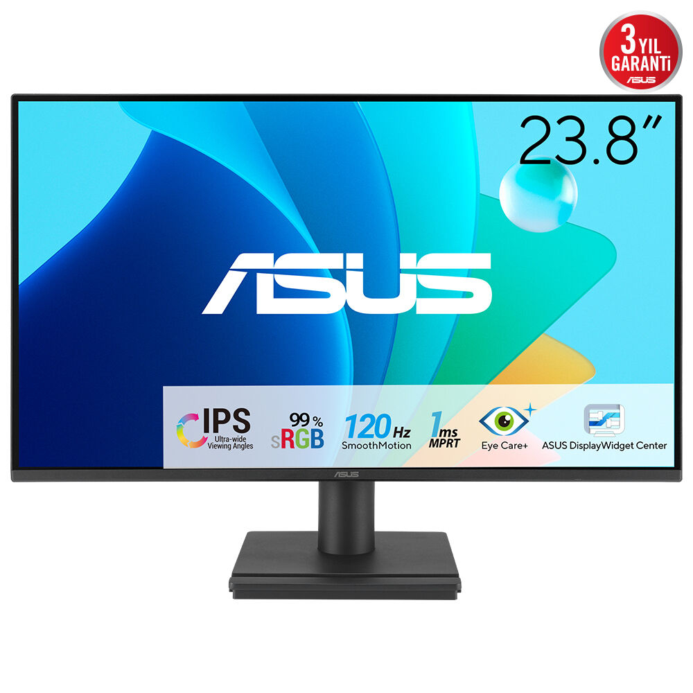 ASUS VA249HG 60,45cm 23,8Zoll IPS WLED FHD 169 120Hz 300cdm2 1ms HDMI DSub Black