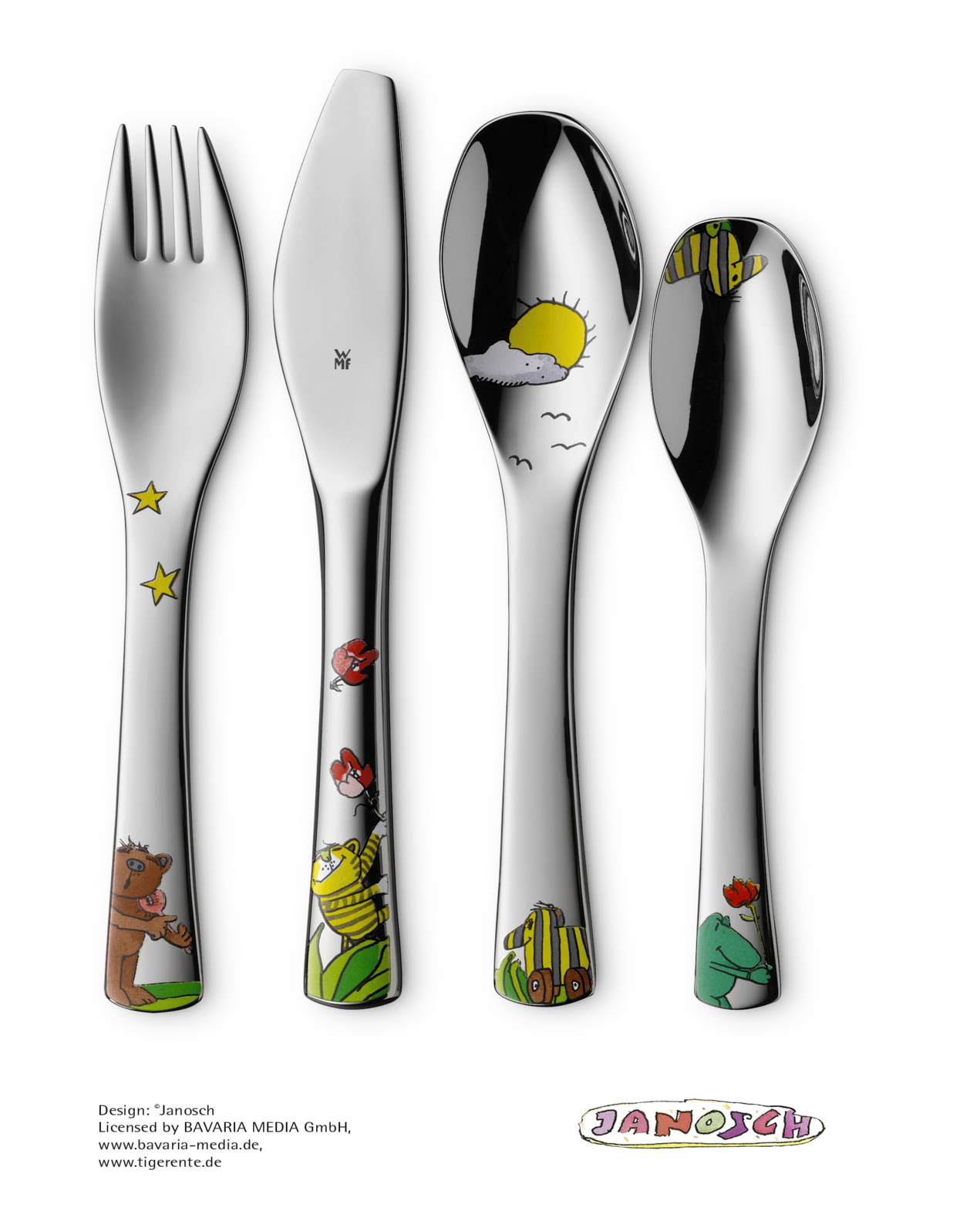 WMF KindergeschirrSet Janosch weiss 6tlg, 1 Set