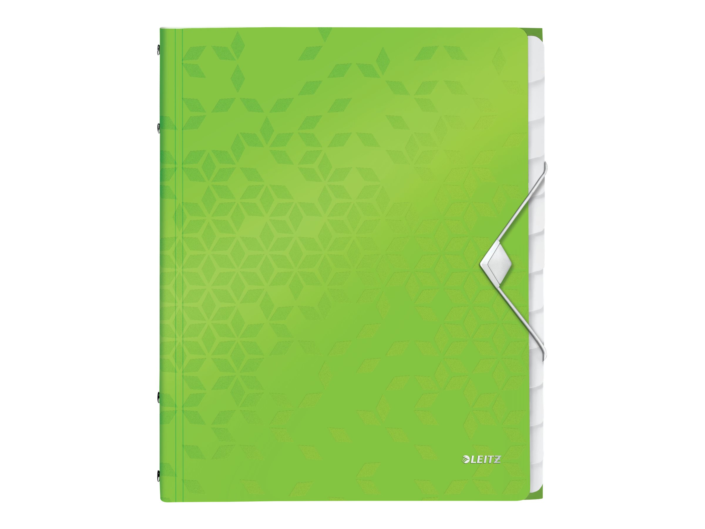 LEITZ Ordnungsmappe WOW 4634 12 Faecher gruen LEITZ Ordnungsmappe WOW 4634 12 Faecher gruen
