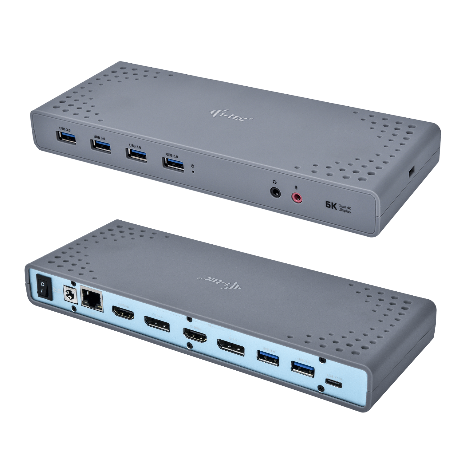 ITEC USB 30USBC Dualdock 1x 5K 2x 4K 60Hz 2x HDMI 2x DP 1x GLAN 6x USB 30 1x AudioMic Jack Kensington kompatibel mit TB 3