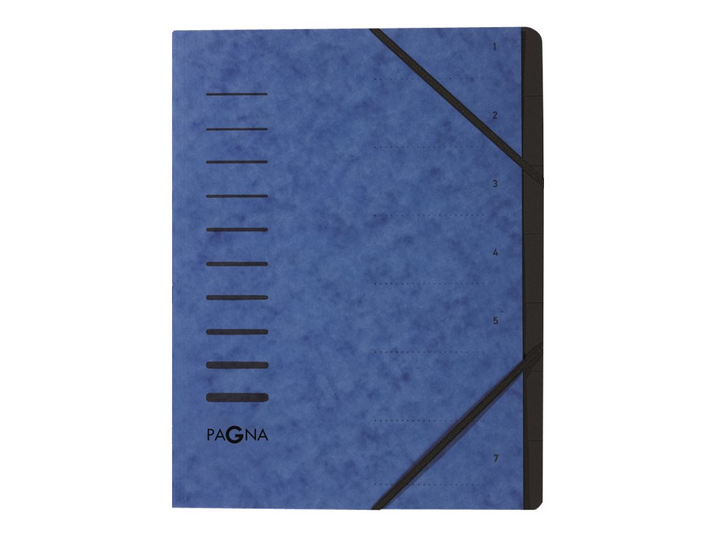 PAGNA Ordnungsmappe 7 Faecher blau PAGNA Ordnungsmappe 7 Faecher blau