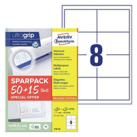 520 AVERY Zweckform Etiketten weiss 97,0 x 67,7 mm 520 AVERY Zweckform Etiketten weiss 97,0 x 67,7 mm