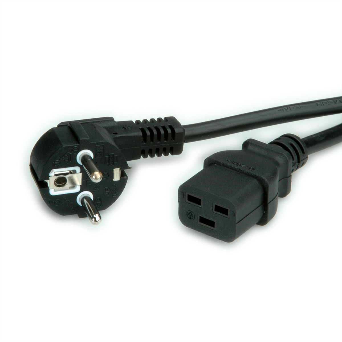 VALUE Netzkabel Schutzkontakt- IEC320-C19 16A 2m