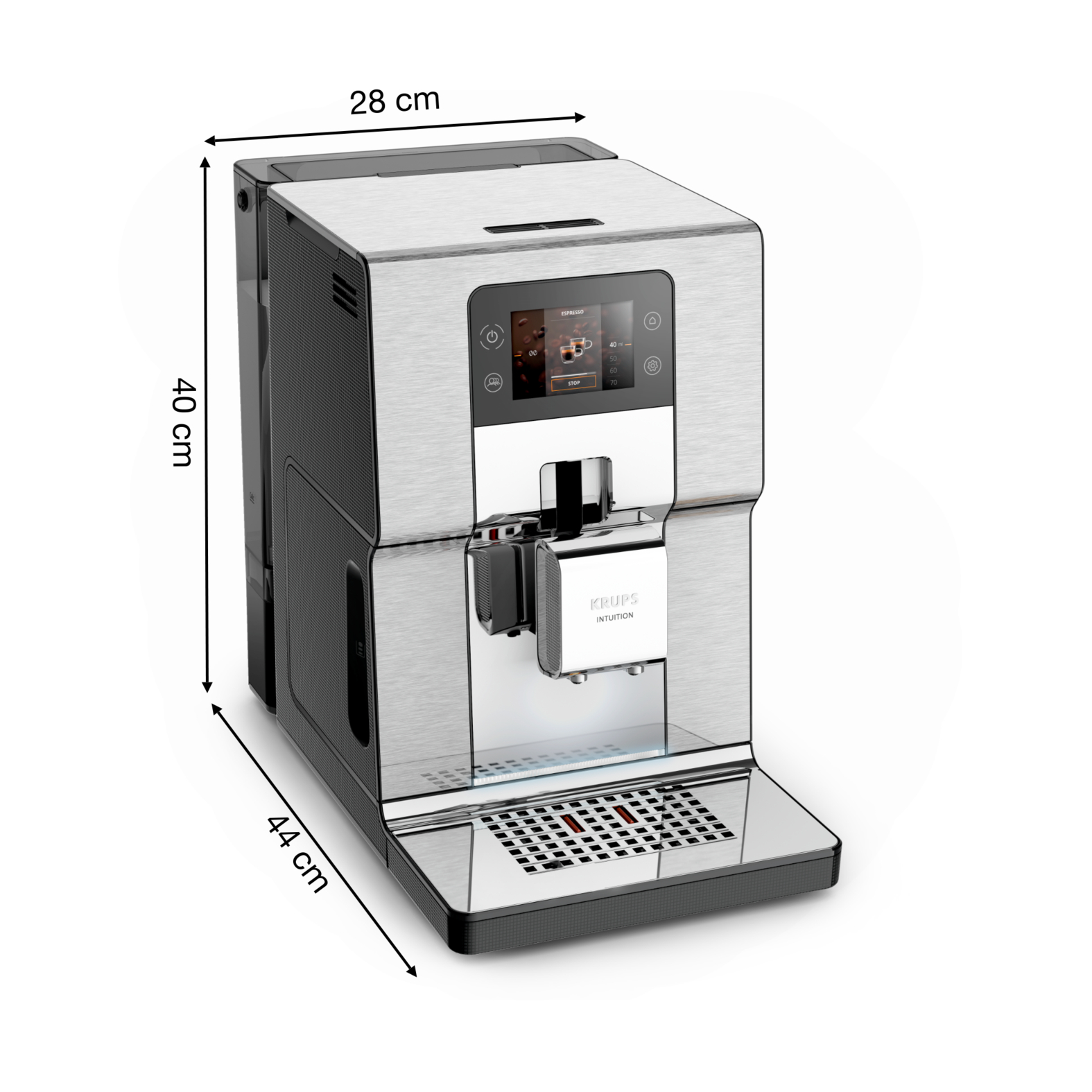 KRUPS EA877D Intuition Experience Kaffeevollautomat silber