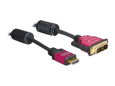Delock High Speed HDMI Kabel, HDMI A Stecker > DVI Stecker 3 m Delock High Speed HDMI Kabel, HDMI A Stecker > DVI Stecker 3 m