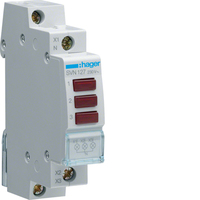 Hager LED-Leuchtmelder SVN127 3fach rot 230VAC Hager LED-Leuchtmelder SVN127 3fach rot 230VAC