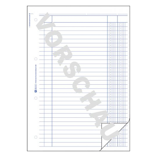 AVERY Zweckform Kolonnen-Durchschreibebuch Formularbuch 450