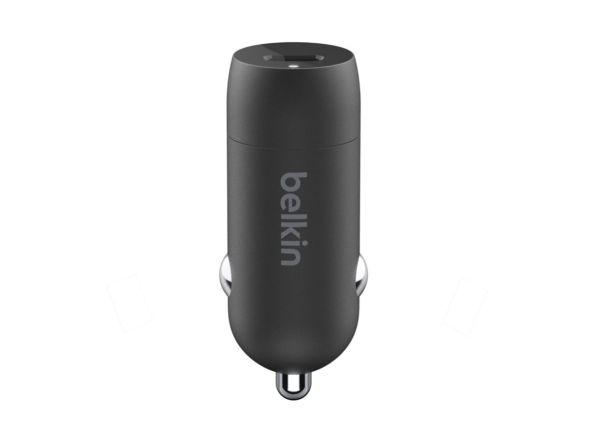 Belkin 30W USBC KfzLadegeraet incl Lightning, 1m, schwarz