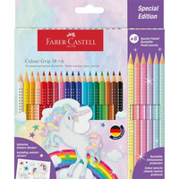FABER-CASTELL Colour Grip Buntstifte farbsortiert, 24 St. FABER-CASTELL Colour Grip Buntstifte farbsortiert, 24 St.