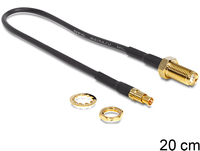 Delock Antennenkabel SMA Buchse zum Einbau > TS-9 Stecker 200 mm Delock Antennenkabel SMA Buchse zum Einbau > TS-9 Stecker 200 mm
