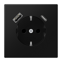 Jung Steckdose SCHUKO LS1520-15CASWM m.USB Typ AC