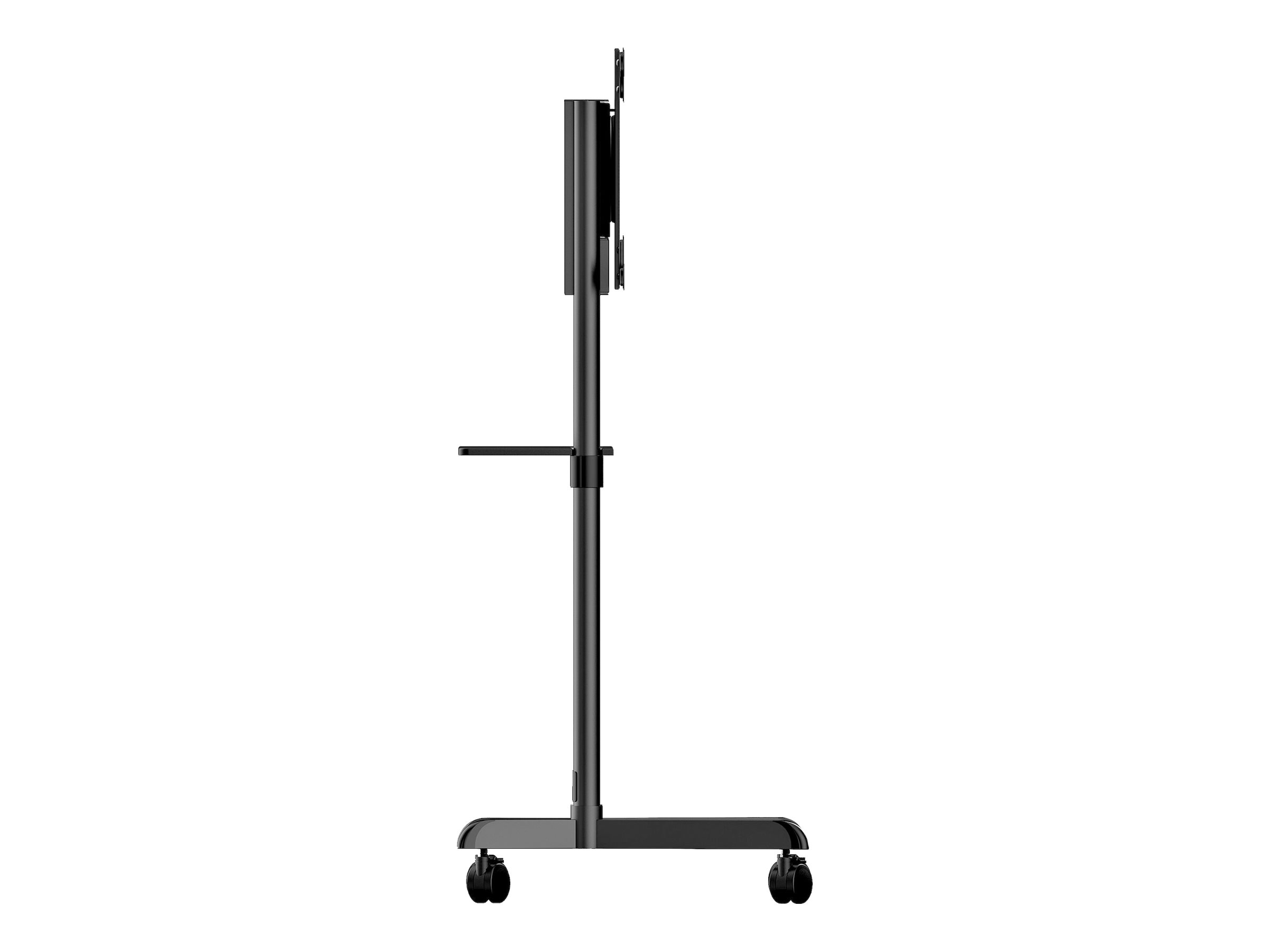 STARTECH.COM Mobiler TV-Wagen Tragbarer rollender TV-Ständer für 93,98-177,8cm 37-70Zoll mit Regal und Ablagefach Drehen/Neigen