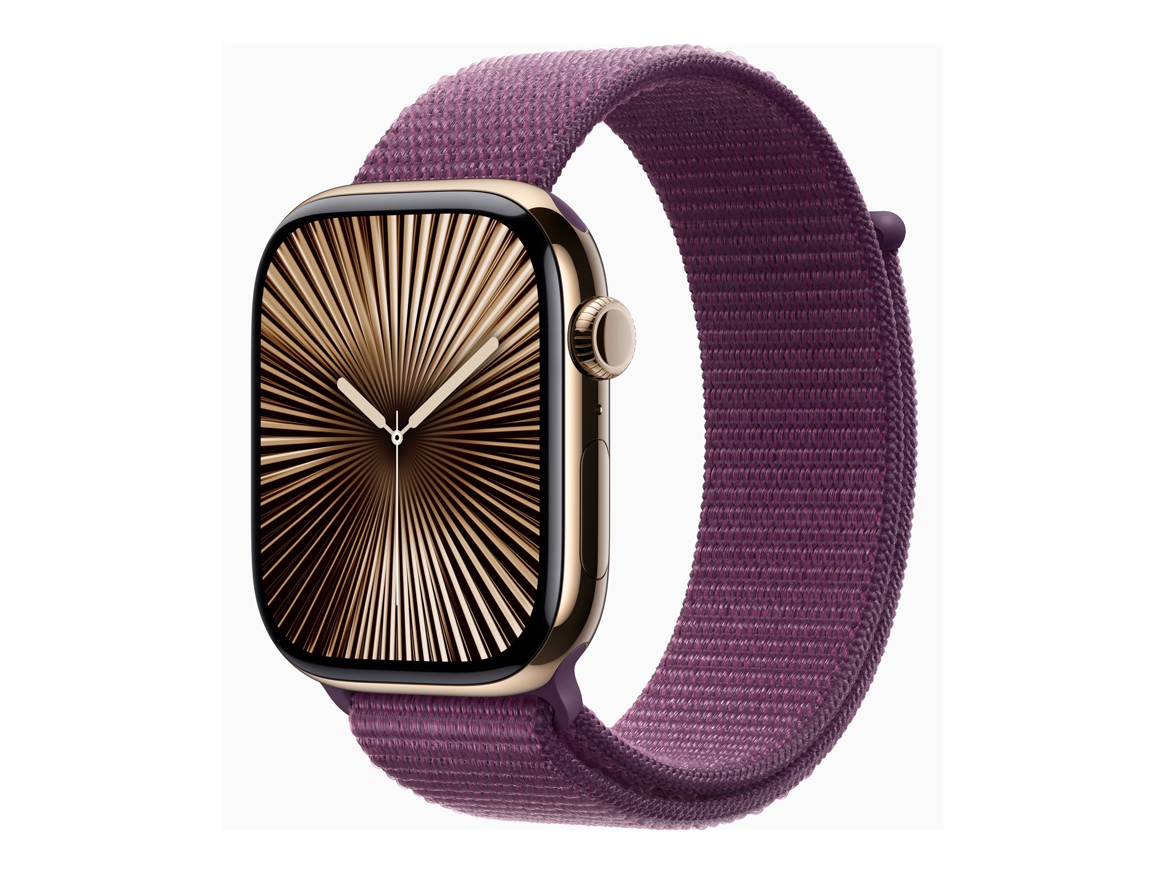APPLE Watch Series 10 GPS + Cellular 46mm Rose Gold Aluminium Case with Plum Sport Loop APPLE Watch Series 10 GPS + Cellular 46mm Rose Gold Aluminium Case with Plum Sport Loop