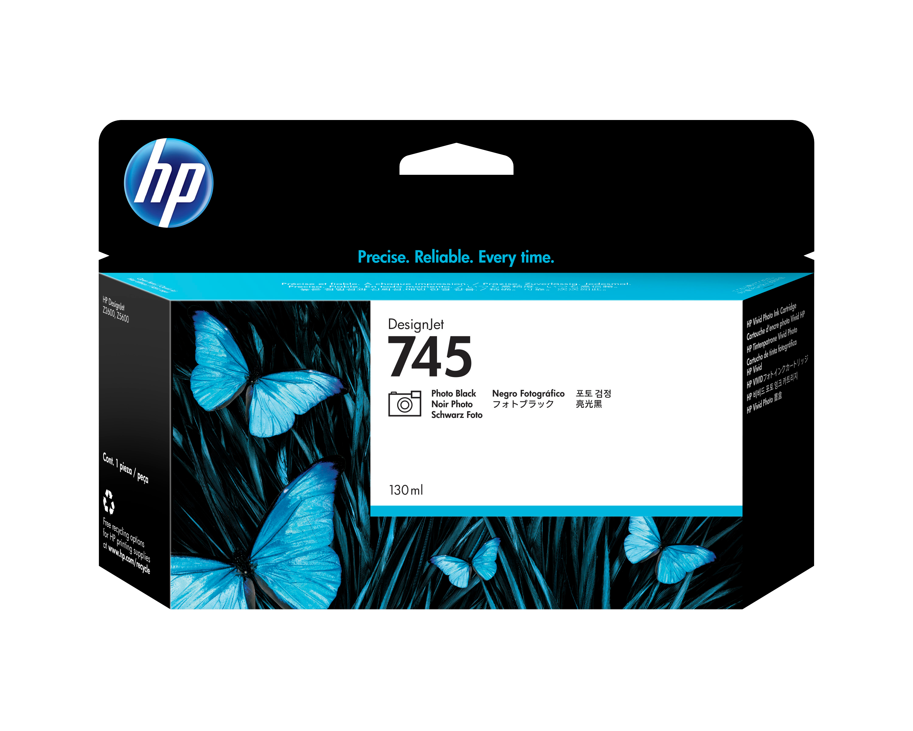 HP 745 Tintenpatrone Fotoschwarz 130 ml