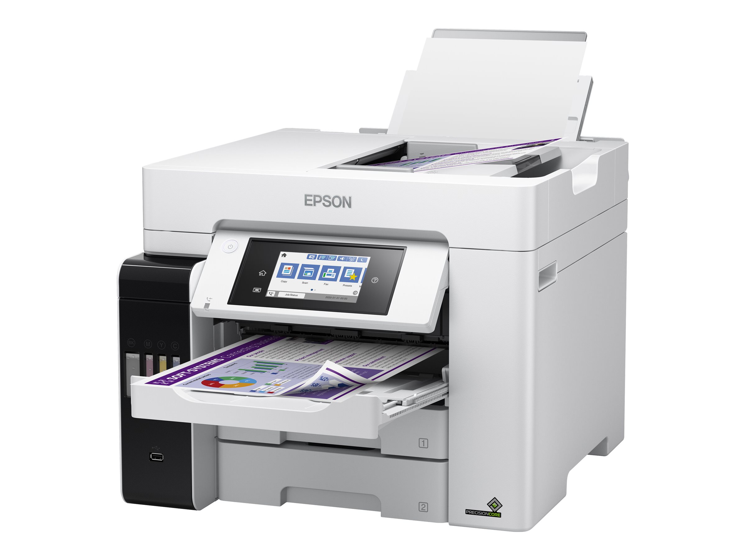 EPSON EcoTank ET-5880 4 in 1 Tintenstrahl-Multifunktionsdrucker grau EPSON EcoTank ET-5880 4 in 1 Tintenstrahl-Multifunktionsdrucker grau