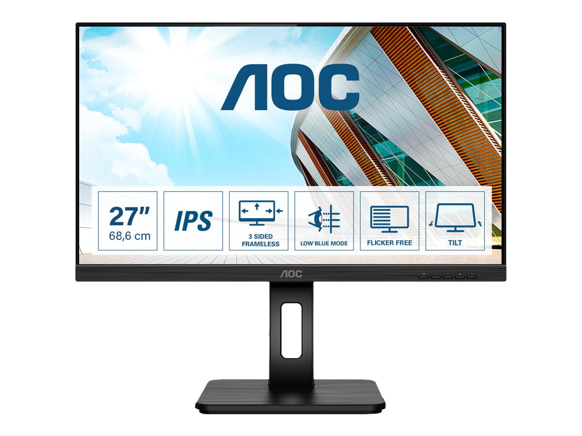 68,6cm27 1920 x 1080 AOC 27P2Q Full HD 4ms IPS HDMI VGA DVI DP USB 169 Black