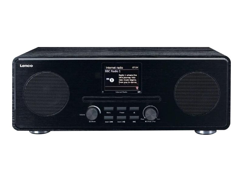 LENCO DIR260BK Internetradio mit DAB, BT CD, schwarz