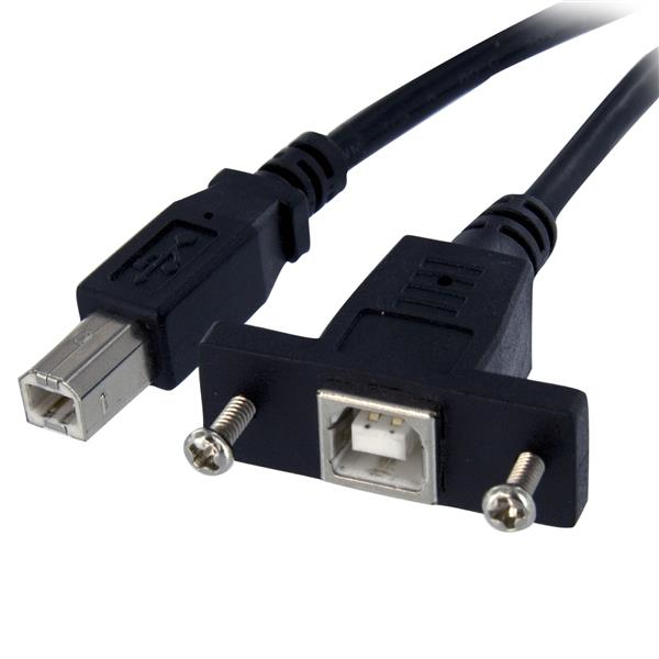 StarTech.com Panel Mount USB B to B 3 ft