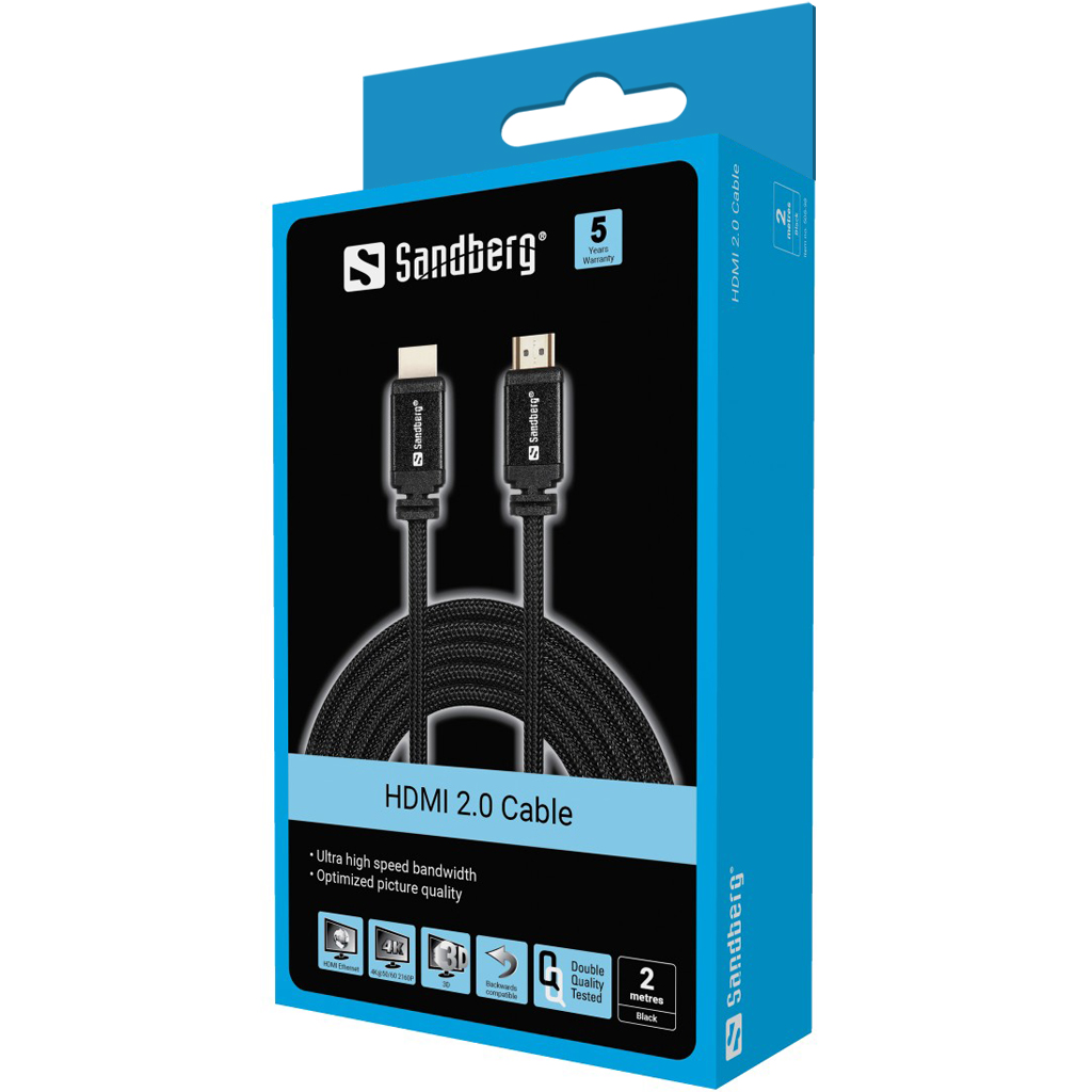 50898 SANDBERG Kabel HDMI 20 2m