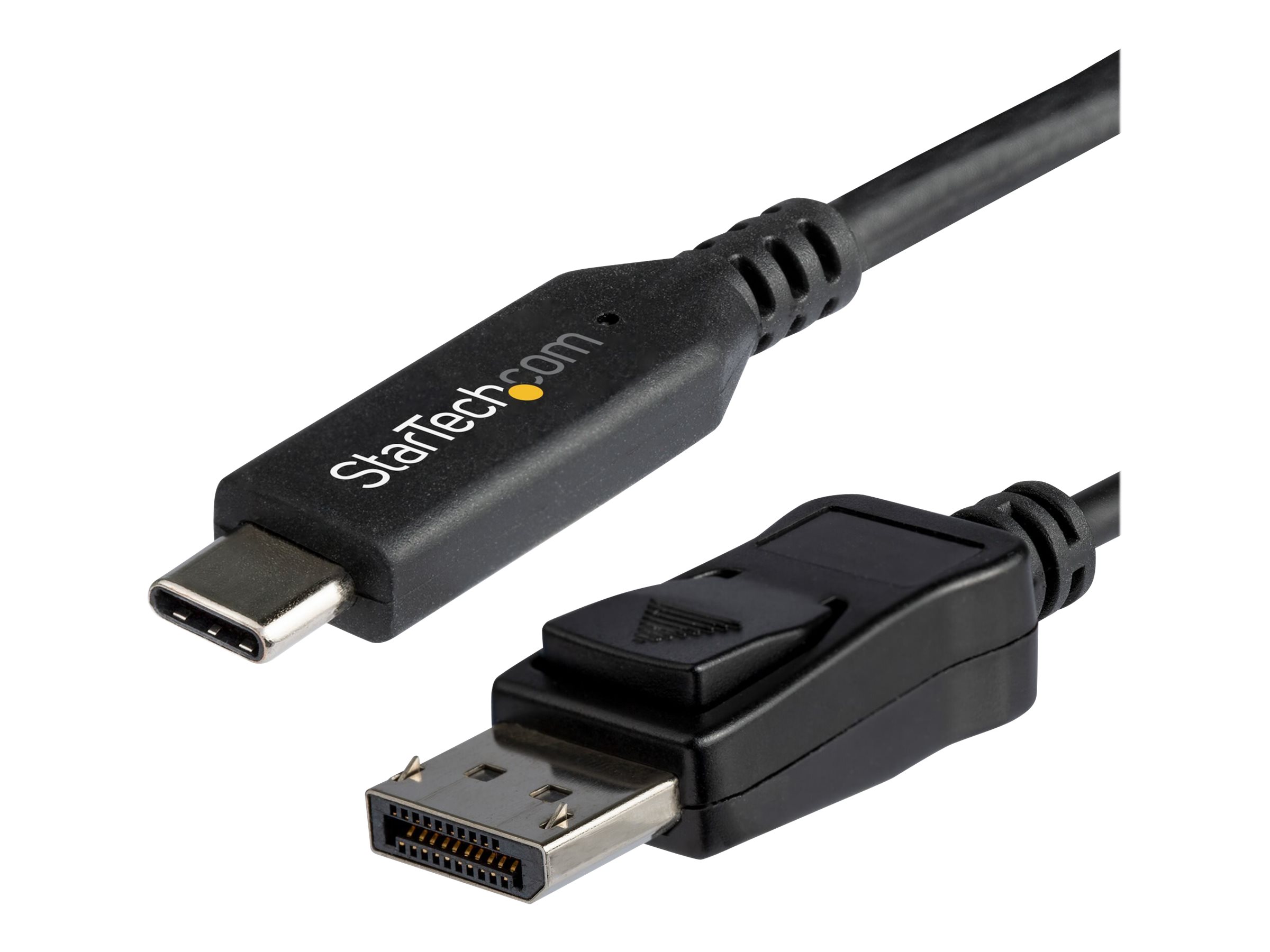 StarTech.com 1,8 m - USB-C auf DisplayPort-Kabel - 8K 30Hz - HBR3 - USB-C-Adapter - Thunderbolt 3-kompatibel - CDP2DP146B - externer Videoadapter - Schwarz