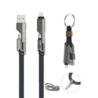 4smarts USB-C Kabel ComboCord Flat 240W, 1.5m und Keyring Kabel, graphit 4smarts USB-C Kabel ComboCord Flat 240W, 1.5m und Keyring Kabel, graphit